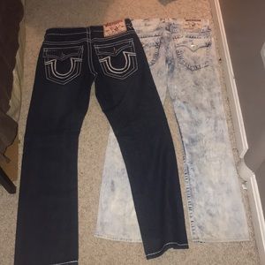 True religion jeans size 31x34 & 32x34